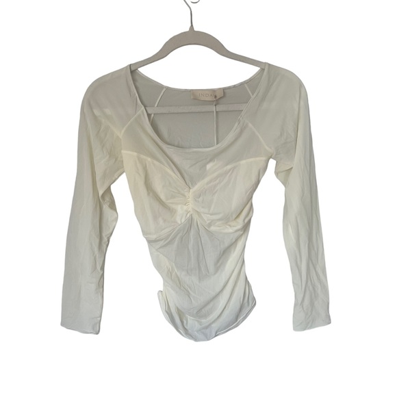 NWT Revolve Indah Coco Pinch Bra Top In Ivory - Picture 7 of 8